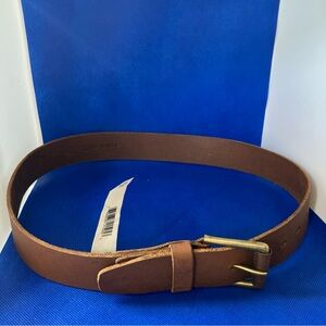 TimberLand Genuine Leather Men's Casual Belt size 32 Brown Brass Buckle 1.5 Wide